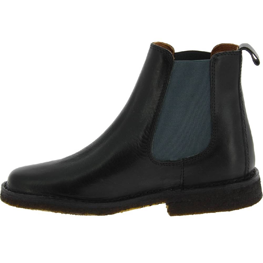 Lartigiano Del Cuoio Stivaletti chelsea donna in pelle nera e suola in para artigianali Promozione