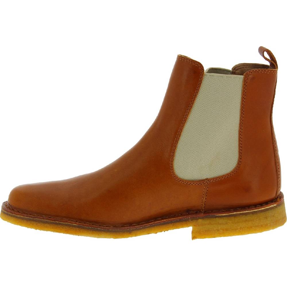 Lartigiano Del Cuoio Stivaletti chelsea uomo in pelle marrone e suola in para artigianali Spedizione Gratuita