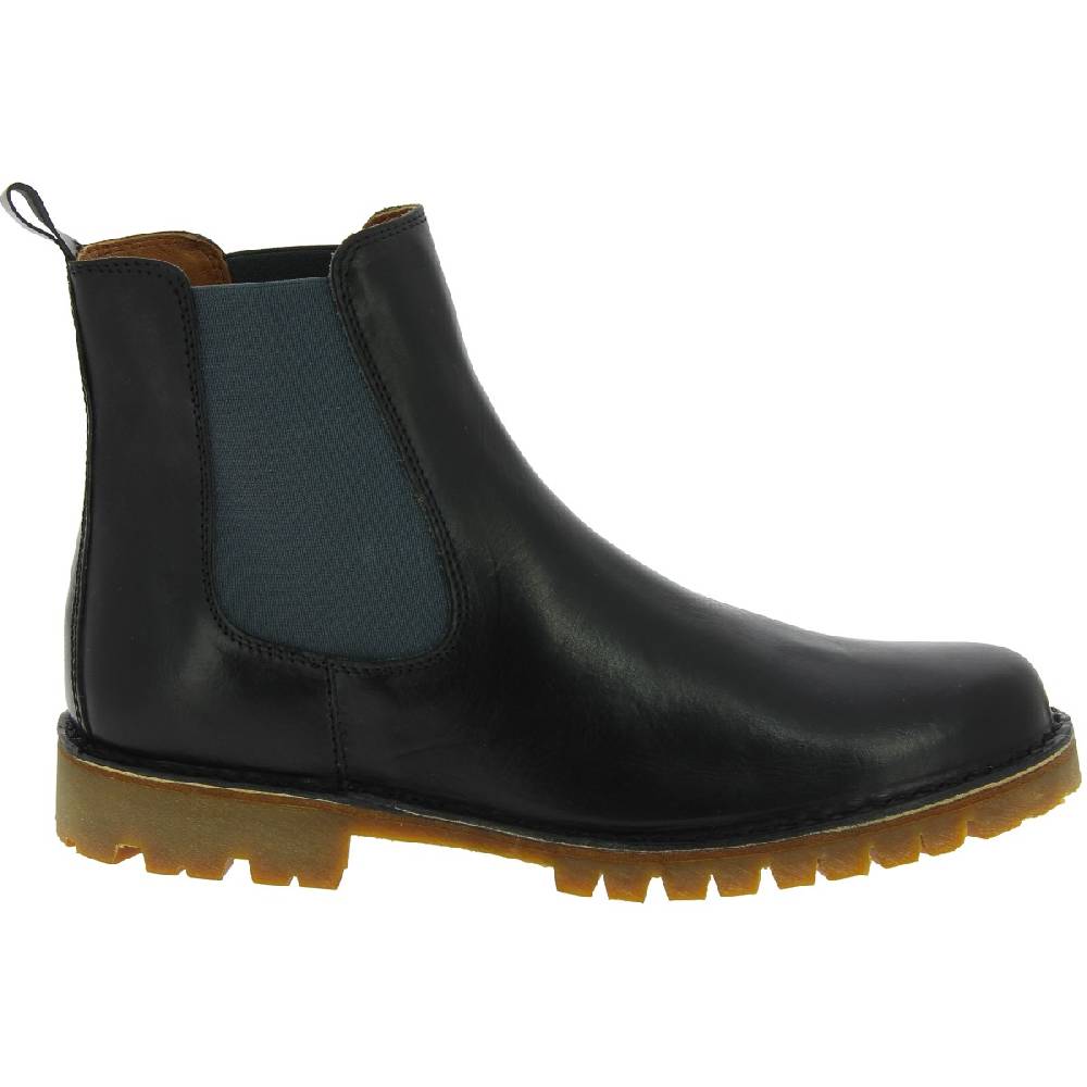 Lartigiano Del Cuoio Stivaletto beatles uomo in pelle nera e suola Vibram Qualità Garantita