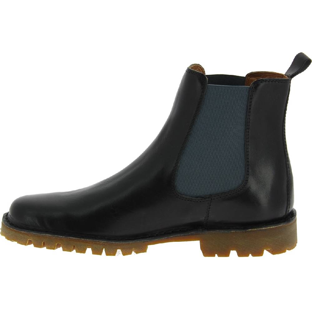 Lartigiano Del Cuoio Stivaletto beatles uomo in pelle nera e suola Vibram Qualità Garantita