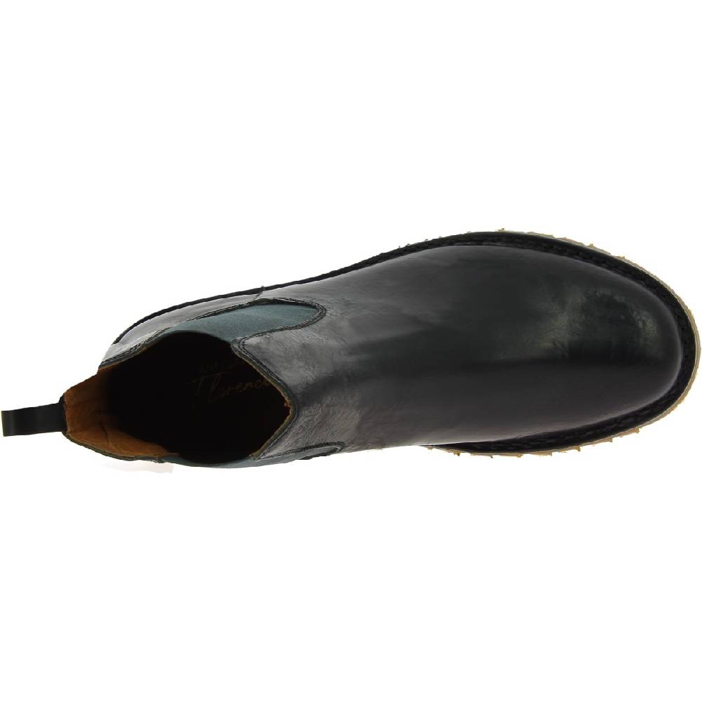 Lartigiano Del Cuoio Stivaletto beatles uomo in pelle nera e suola Vibram Qualità Garantita