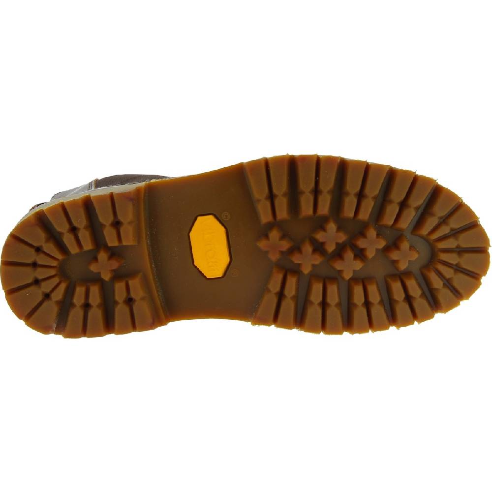 Lartigiano Del Cuoio Stivaletto beatles donna in pelle marrone scuro e suola Vibram Negozi Online