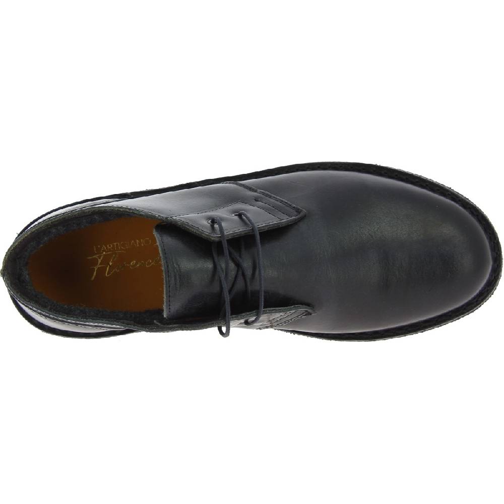 Lartigiano Del Cuoio Scarpe basse da uomo in pelle nera con fodera invernale Consegna Veloce