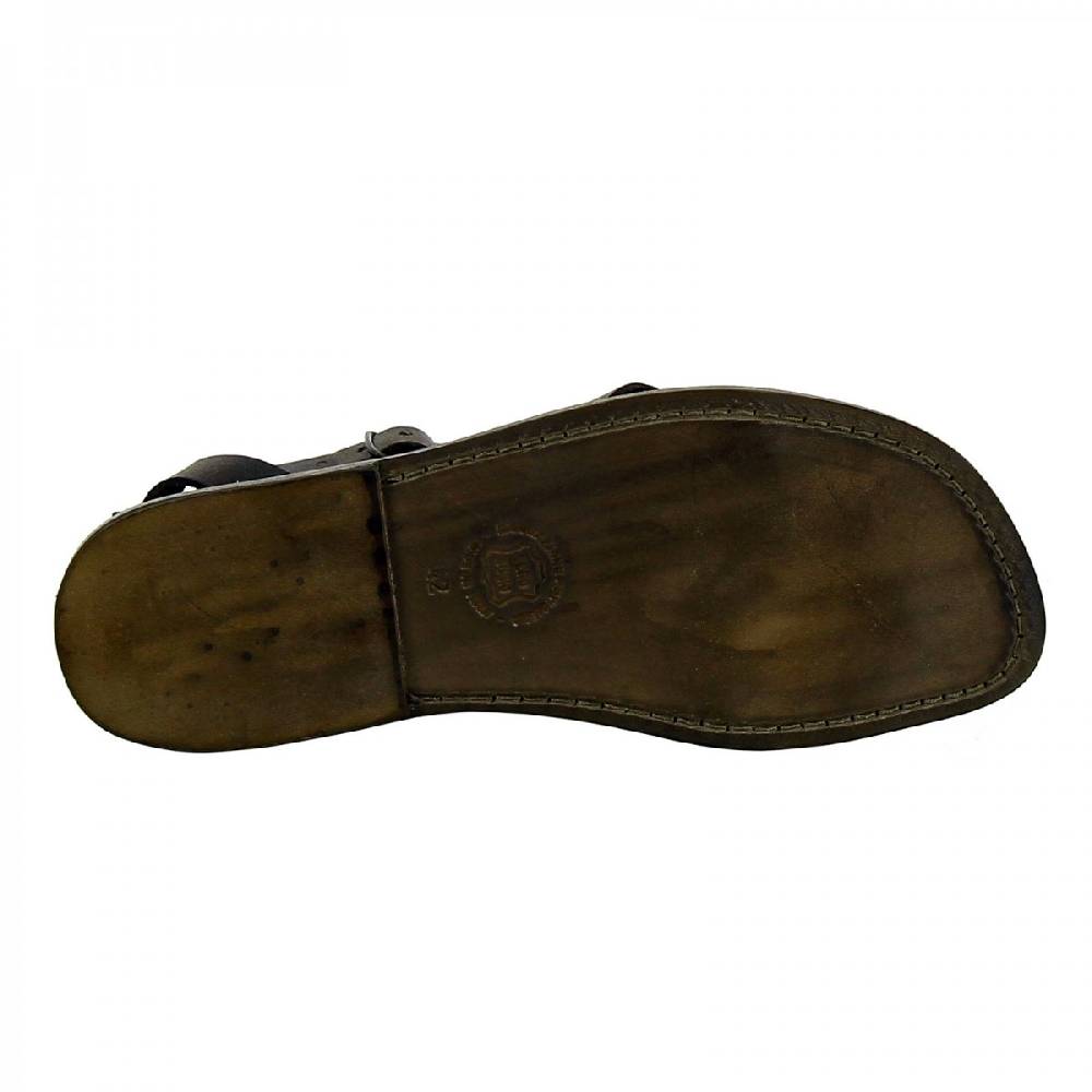 Lartigiano Del Cuoio Sandalo gladiatore uomo in pelle nero Novità