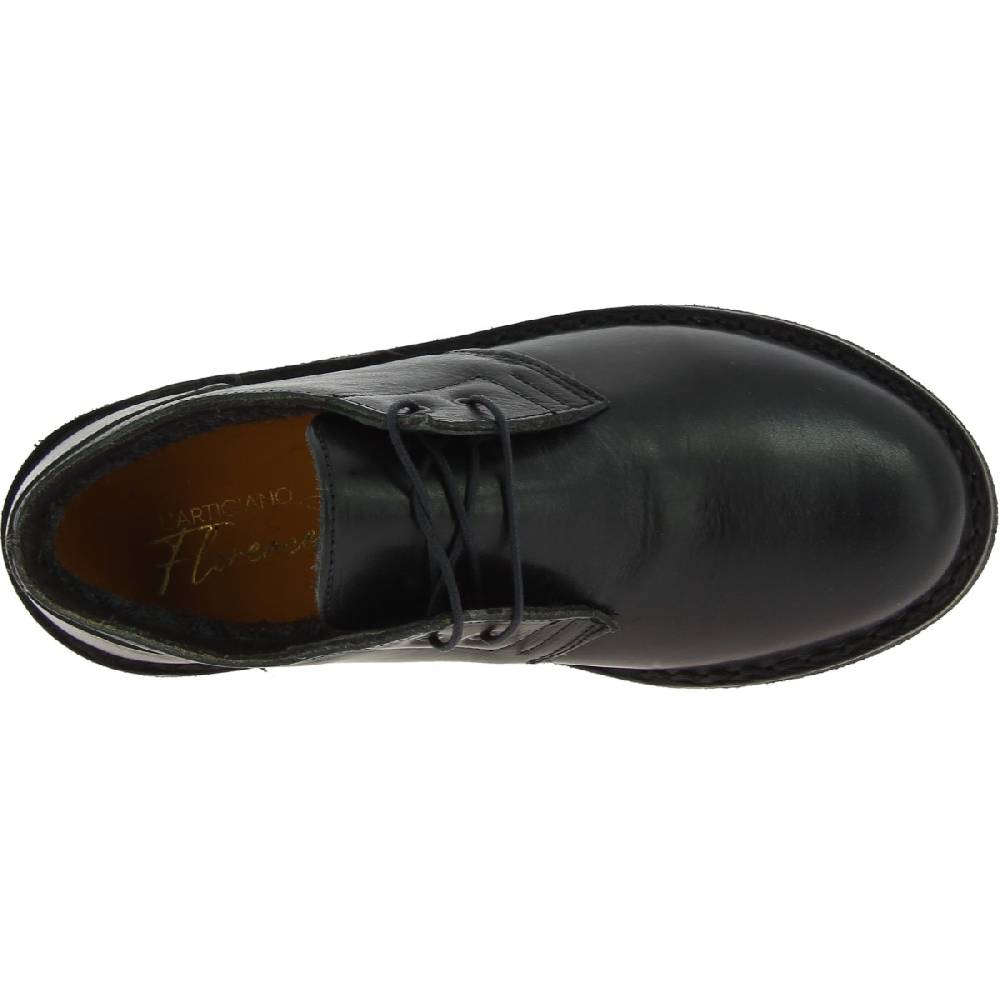 Lartigiano Del Cuoio Scarpe basse da donna in pelle nera con fodera invernale Negozio