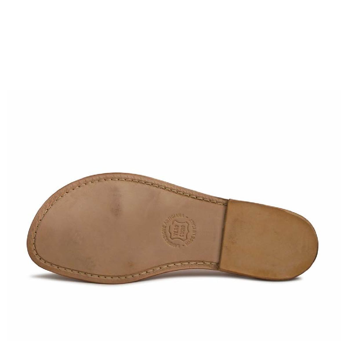 Lartigiano Del Cuoio Sandali gladiatore fatti a mano in pelle laminata bronzo 2025