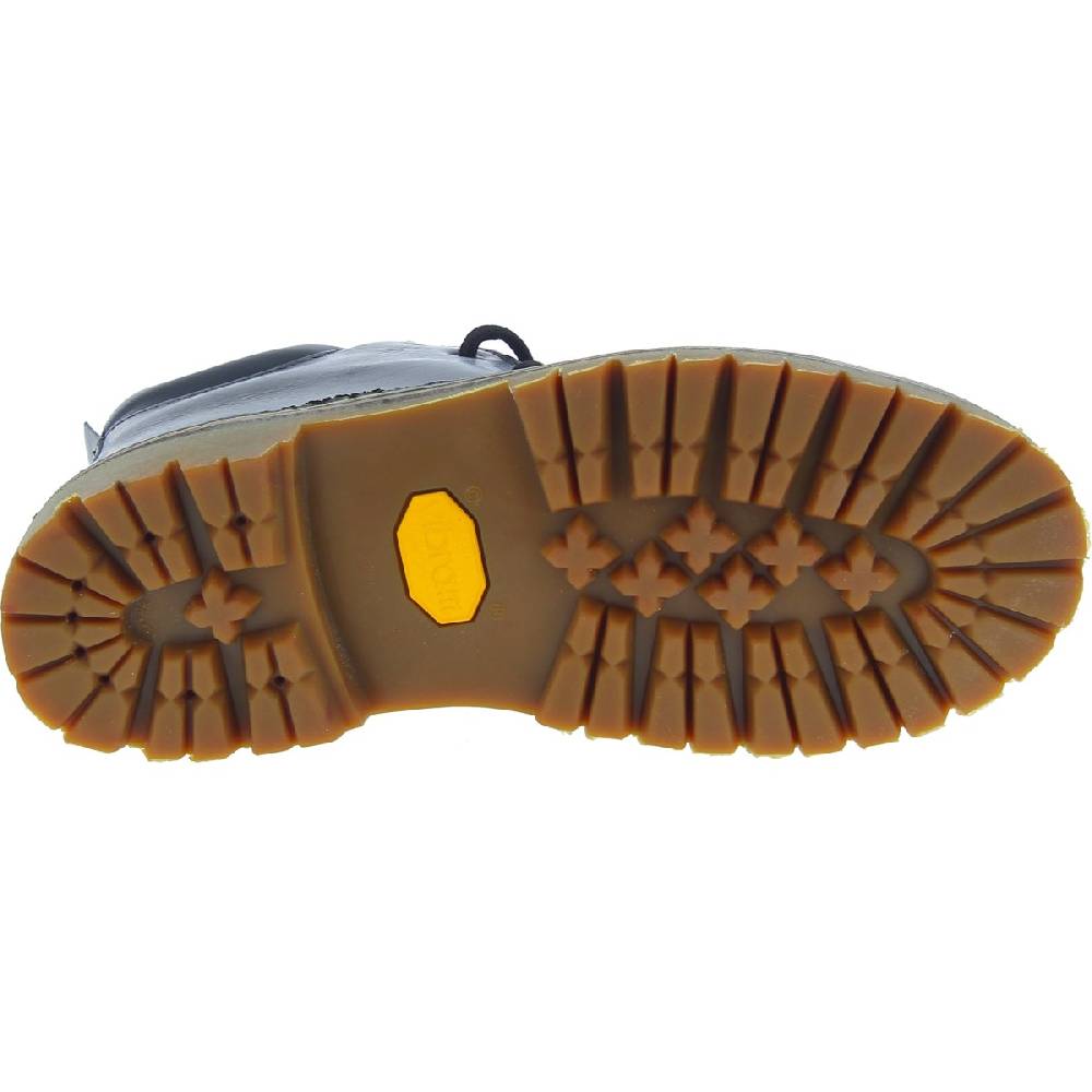 Lartigiano Del Cuoio Stivaletti donna artigianali in pelle nero con suola Vibram In Linea