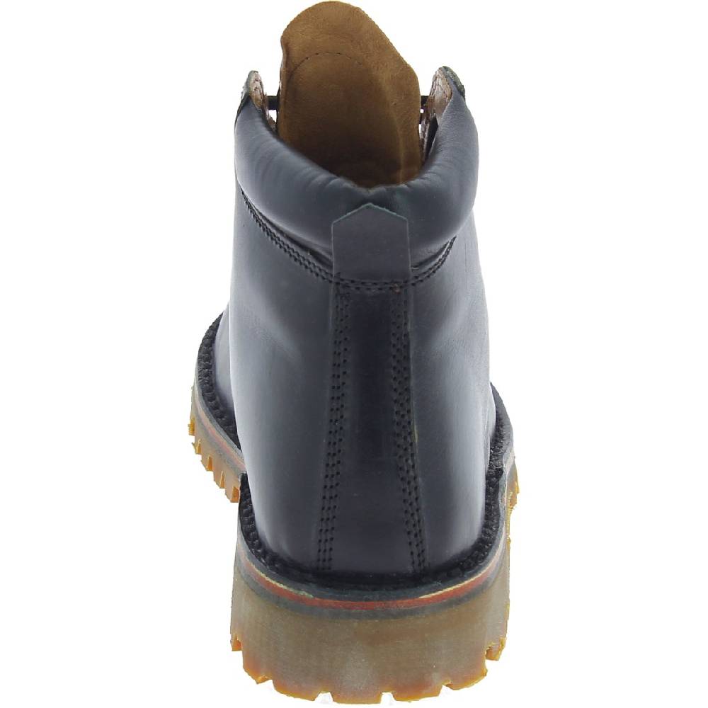 Lartigiano Del Cuoio Stivaletti uomo artigianali in pelle nera e suola Vibram Nuovo
