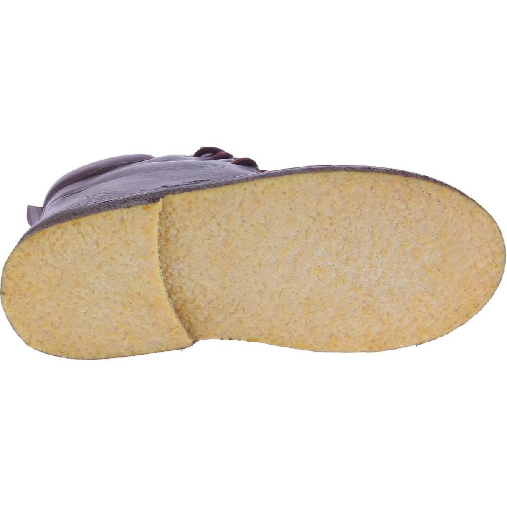 Lartigiano Del Cuoio Stivaletti donna artigianali in pelle marrone scuro conciata al vegetale Vendita