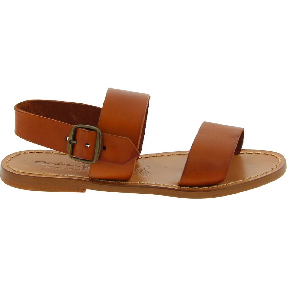 Lartigiano Del Cuoio Sandali francescani donna artigianali in pelle color cuoio Fino Al -60%