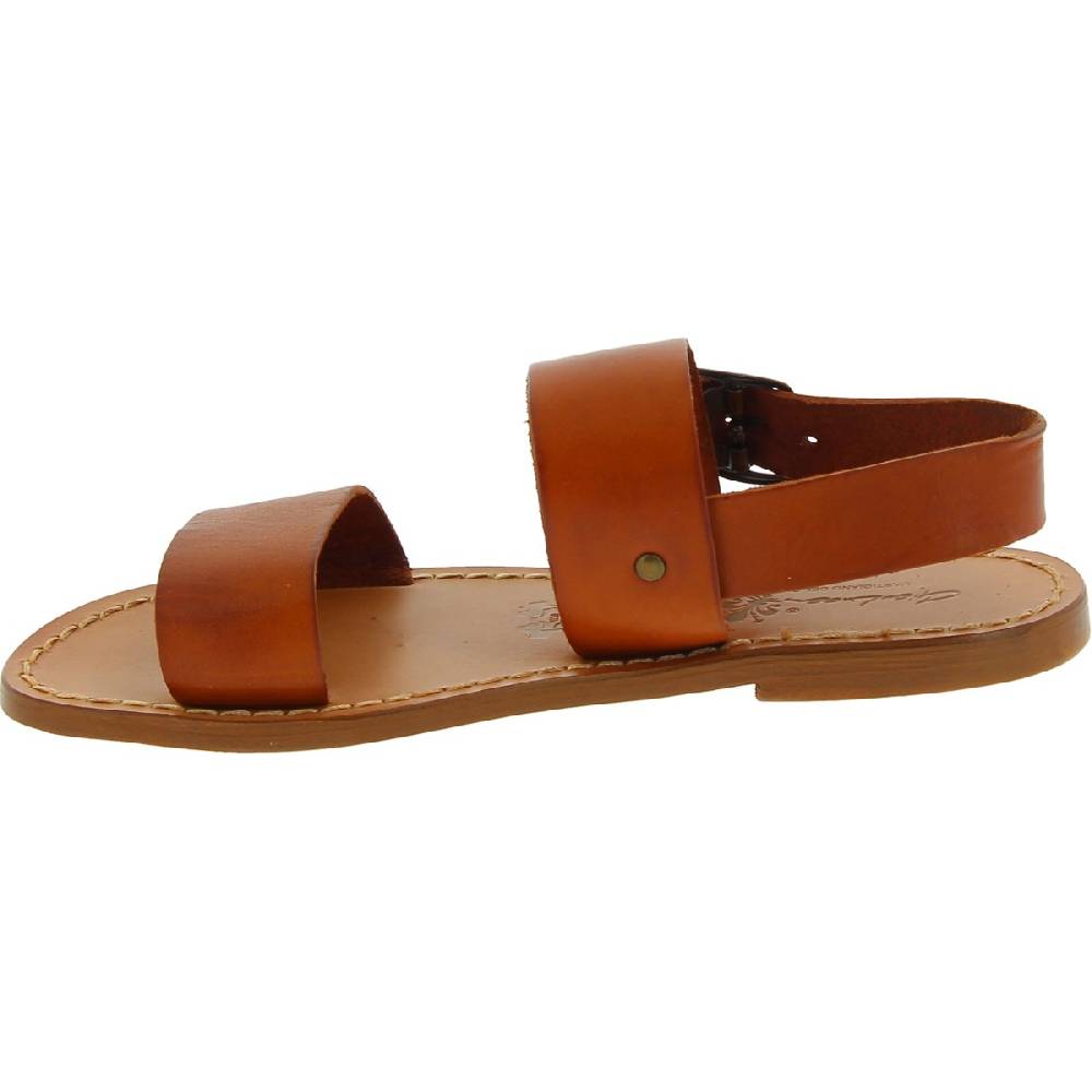 Lartigiano Del Cuoio Sandali francescani donna artigianali in pelle color cuoio Fino Al -60%