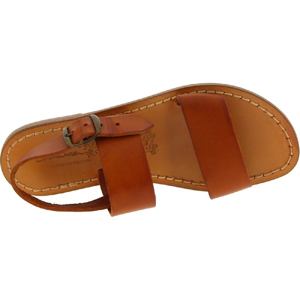 Lartigiano Del Cuoio Sandali francescani donna artigianali in pelle color cuoio Fino Al -60%