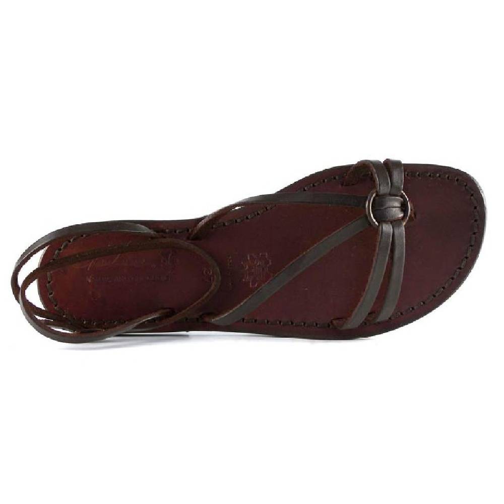 Lartigiano Del Cuoio Sandali donna realizzati a mano in pelle color testa di moro Sconto