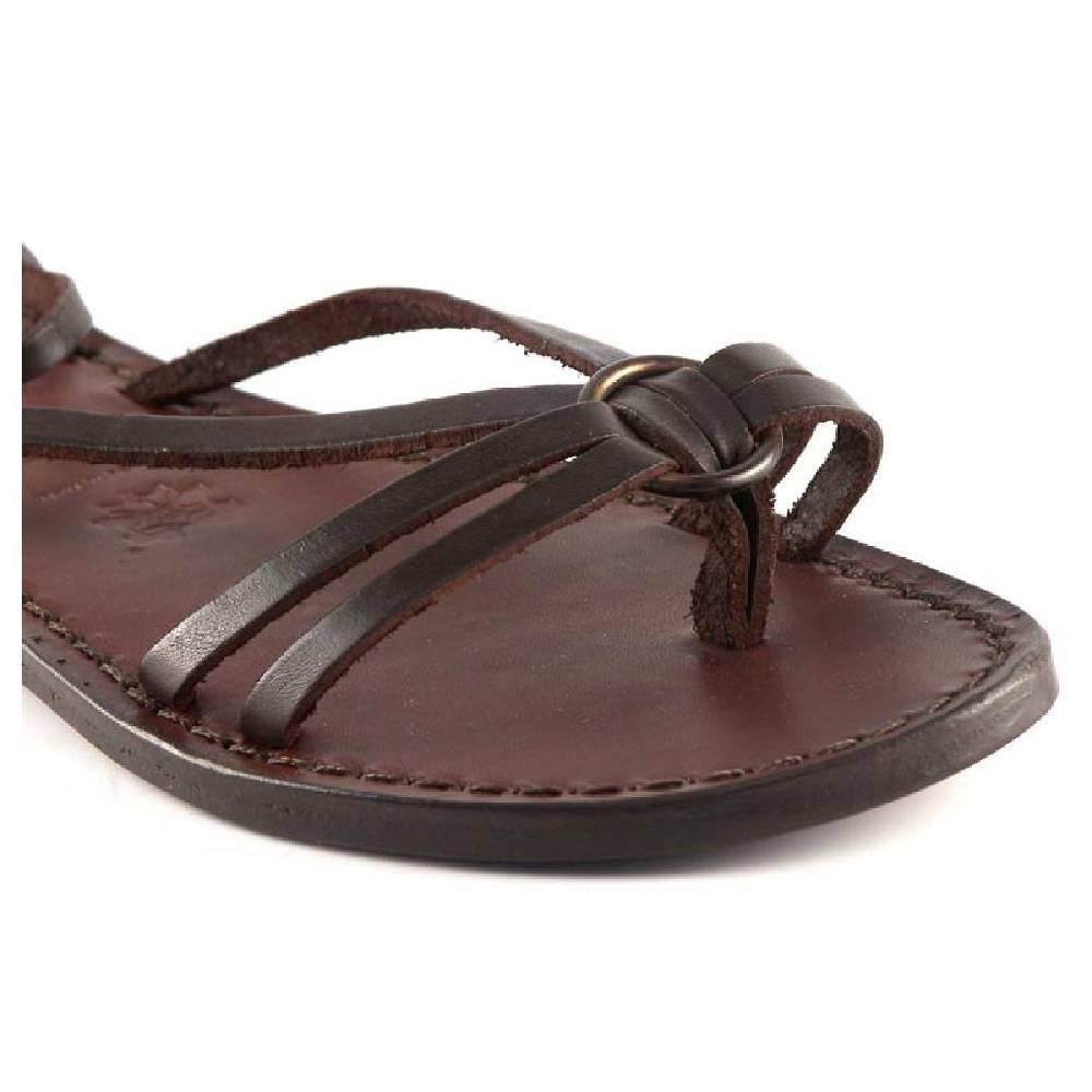 Lartigiano Del Cuoio Sandali donna realizzati a mano in pelle color testa di moro Sconto