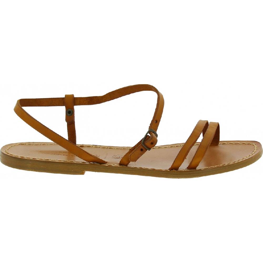 Lartigiano Del Cuoio Sandali schiava bassi da donna color cuoio Offerta