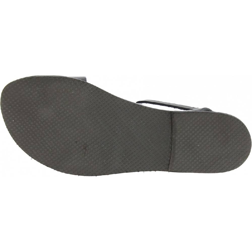 Lartigiano Del Cuoio Sandali bassi donna artigianali in pelle color nero Presa