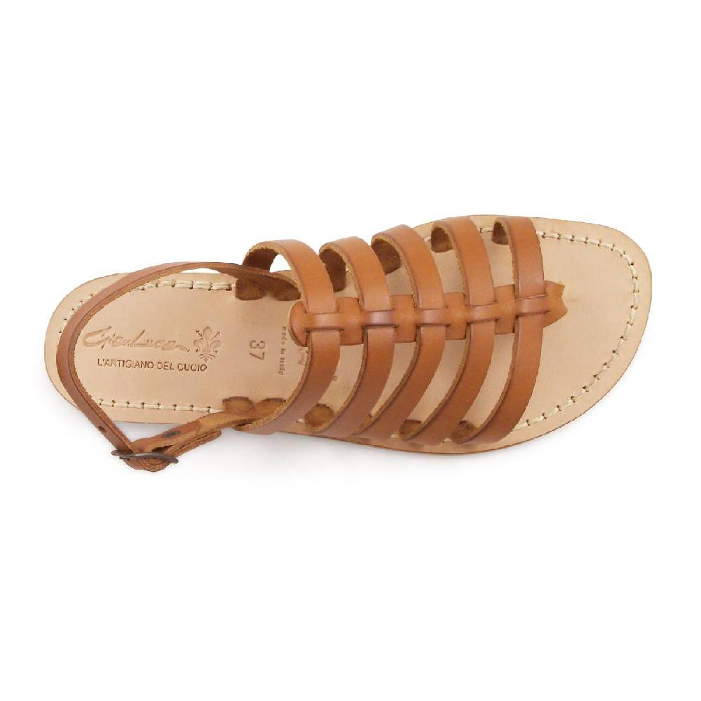 Lartigiano Del Cuoio Sandali cuoio infradito artigianali in pelle da donna Consegna Veloce