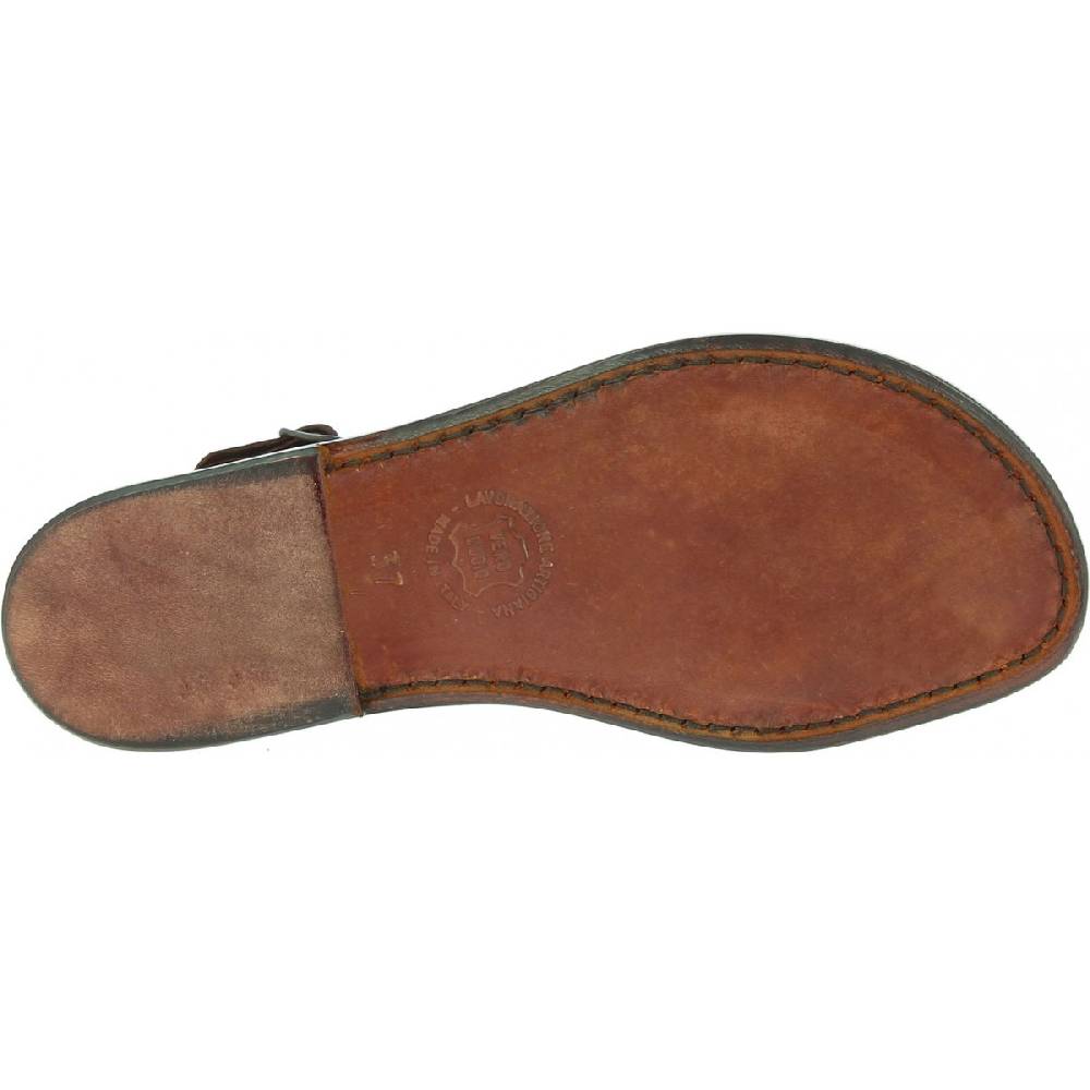 Lartigiano Del Cuoio Sandali gladiatore da donna in pelle Testa di moro Rilascio limitato