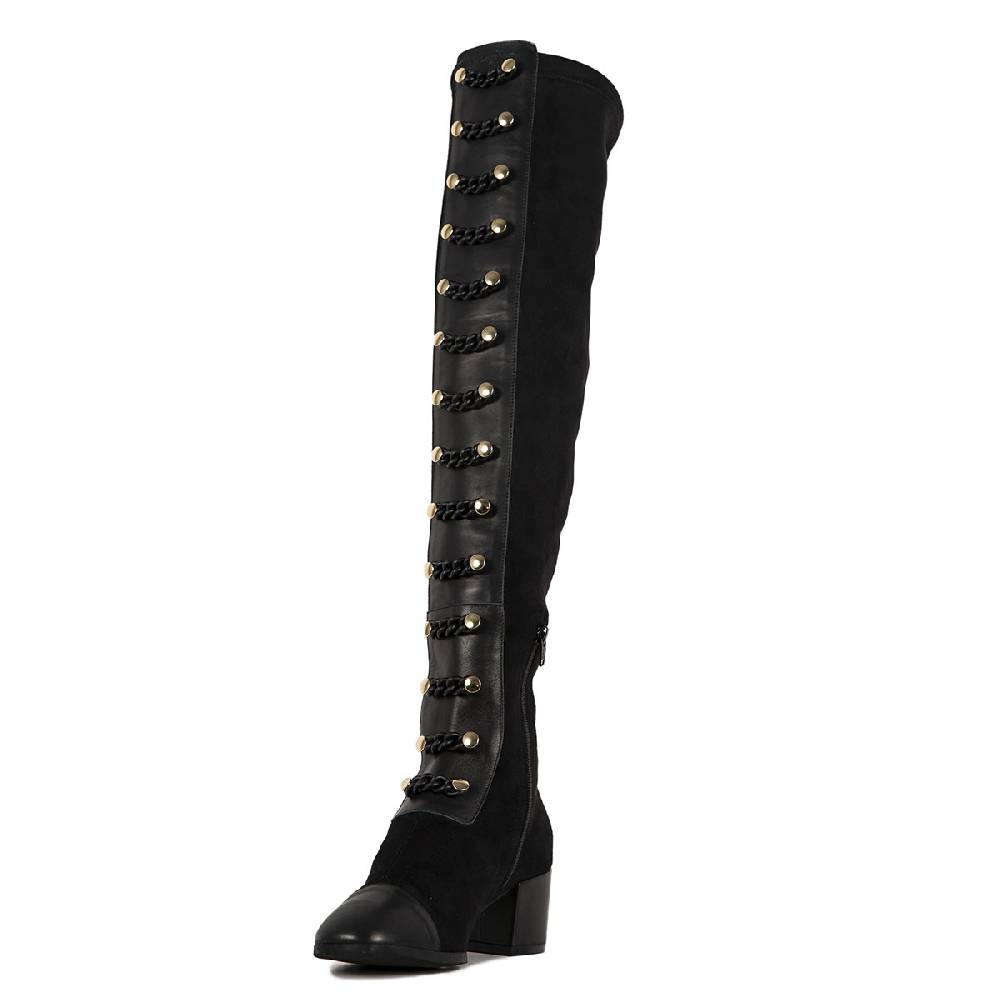 Le Dangerouge Ginevra Tall Black Chain Vendite Flash