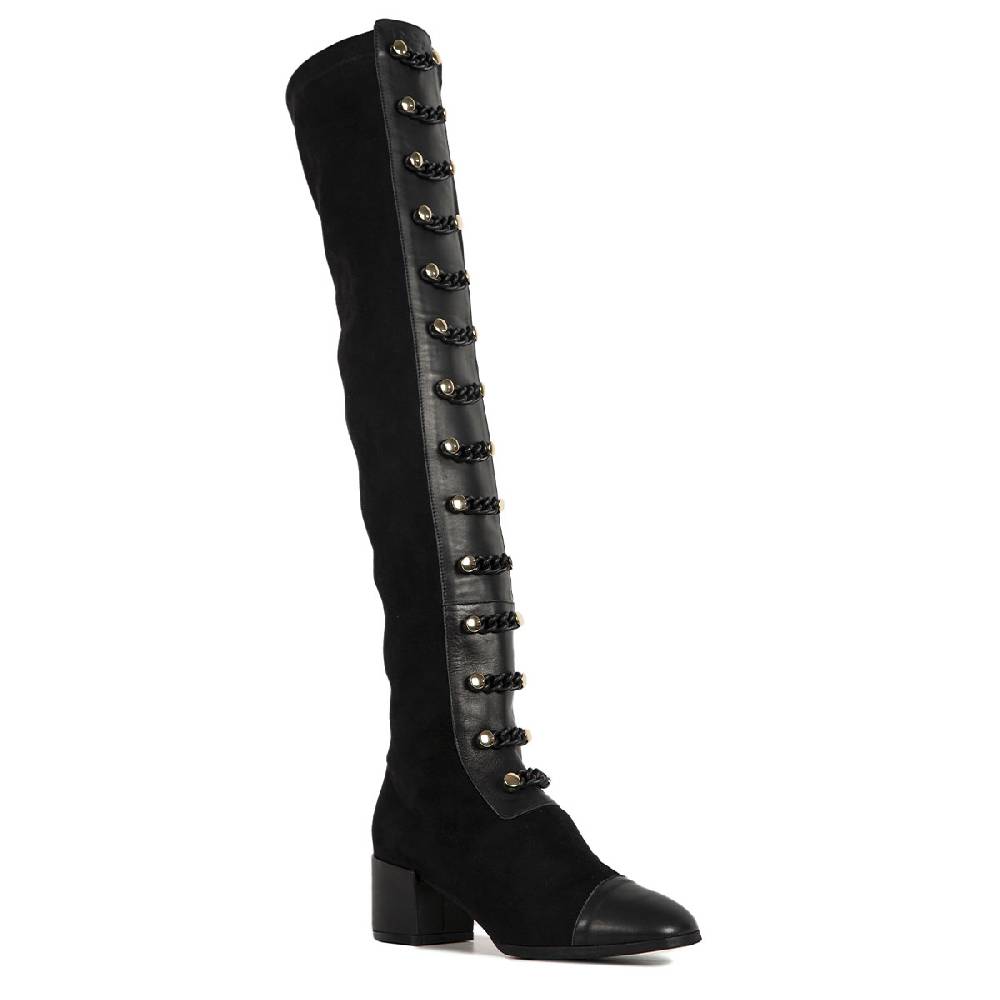 Le Dangerouge Ginevra Tall Black Chain Vendite Flash