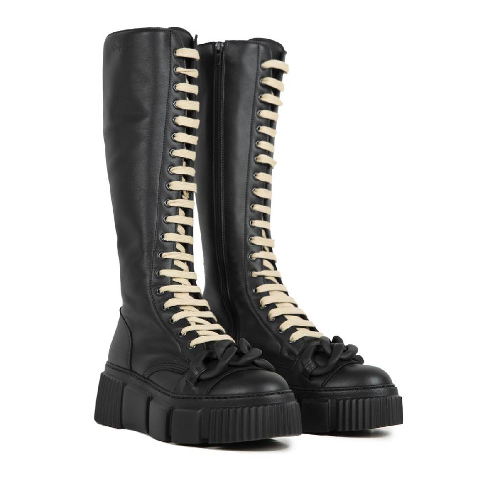 Le Dangerouge Ophelia Tall Beige Laces In Saldo