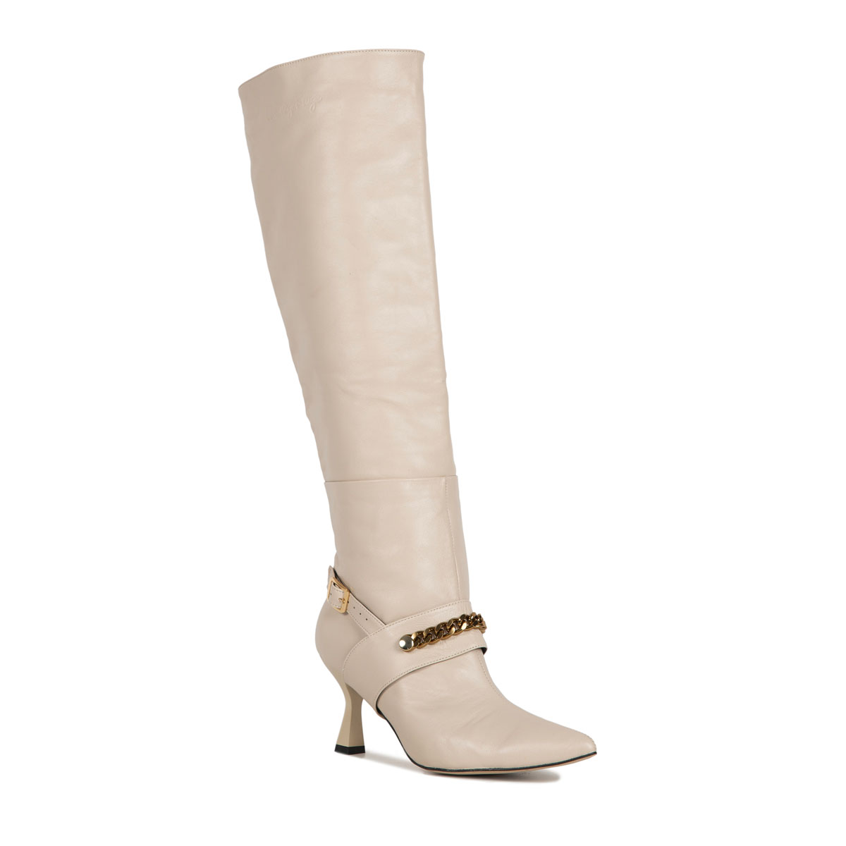 Le Dangerouge Meg Beige Chain Nuovo