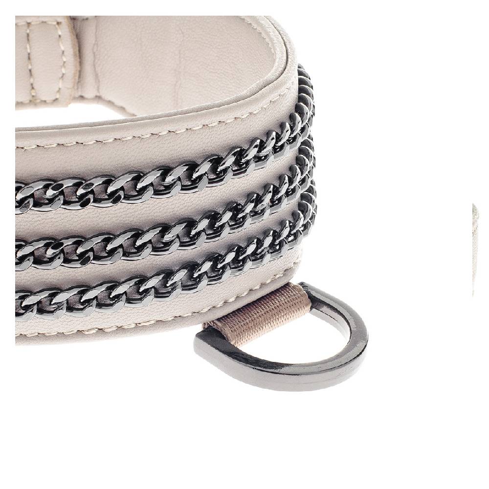 Le Dangerouge Big dog collar beige In Vendita