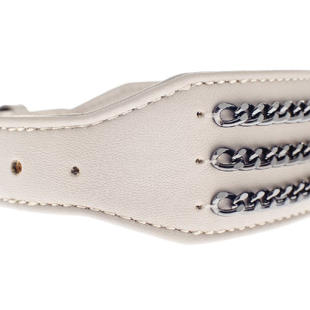 Le Dangerouge Big dog collar beige In Vendita