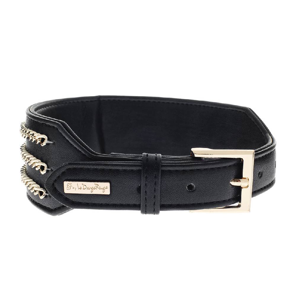 Le Dangerouge Big dog collar black Saldi