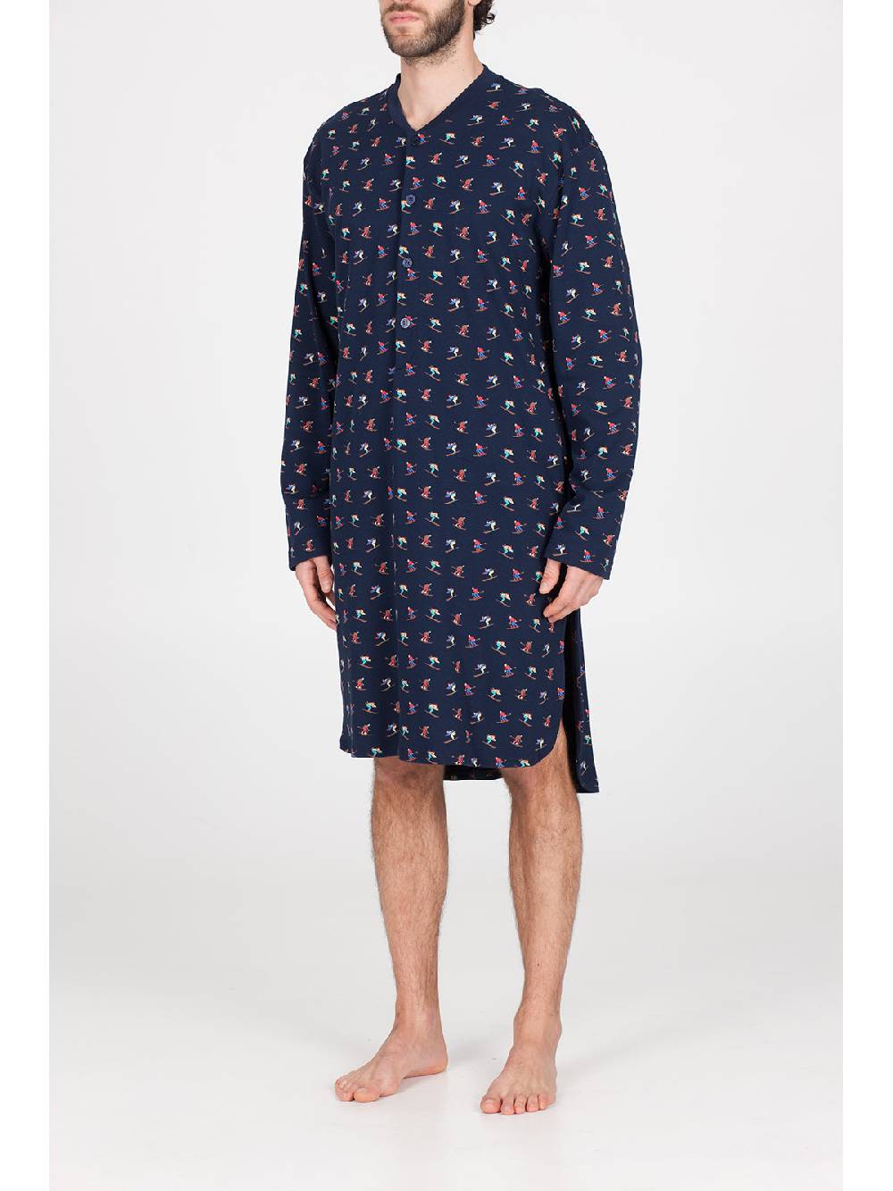 Julipet Camicia da notte in morbido interlock di puro cotone Nuova