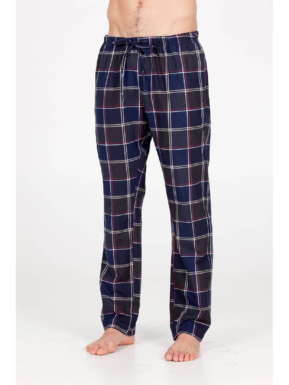 Julipet Pantalone in calda flanella di puro cotone Italia