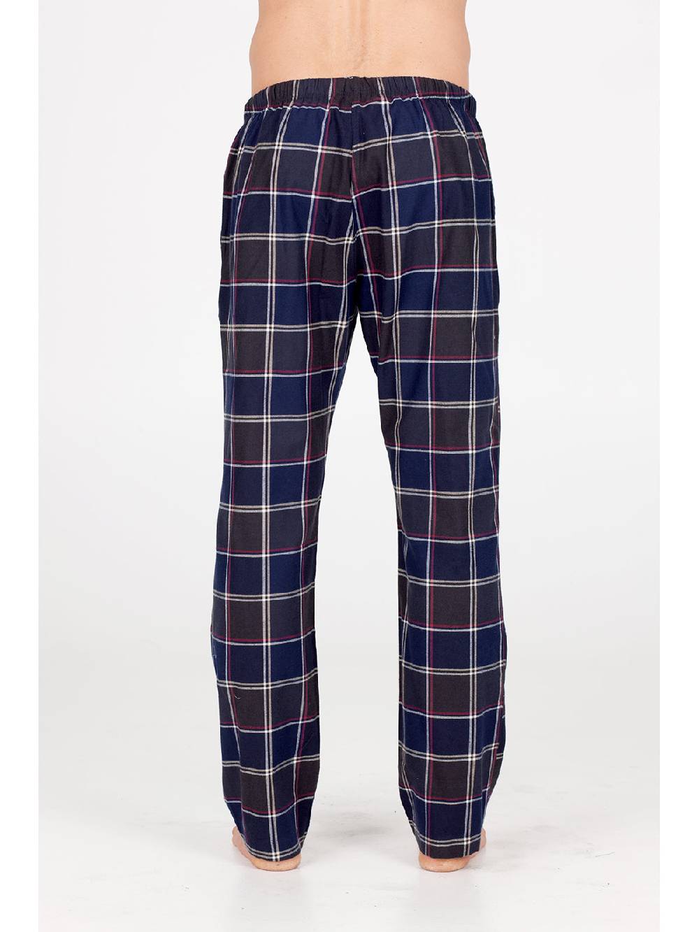 Julipet Pantalone in calda flanella di puro cotone Italia