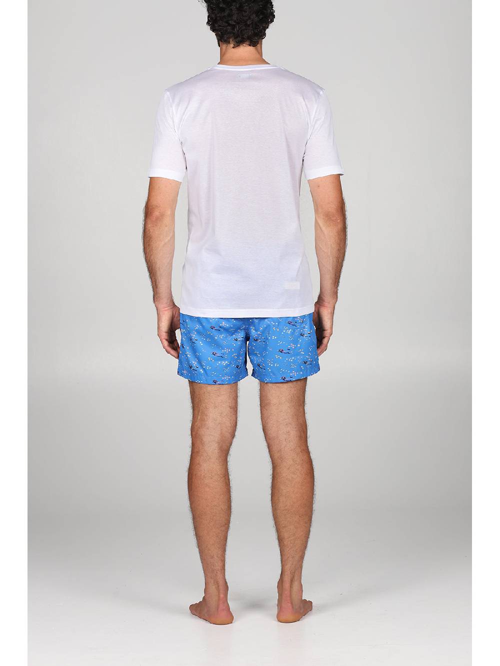 Julipet T-shirt in jersey di puro cotone bianco, con stampa piazzata "sub" Acquista Ora