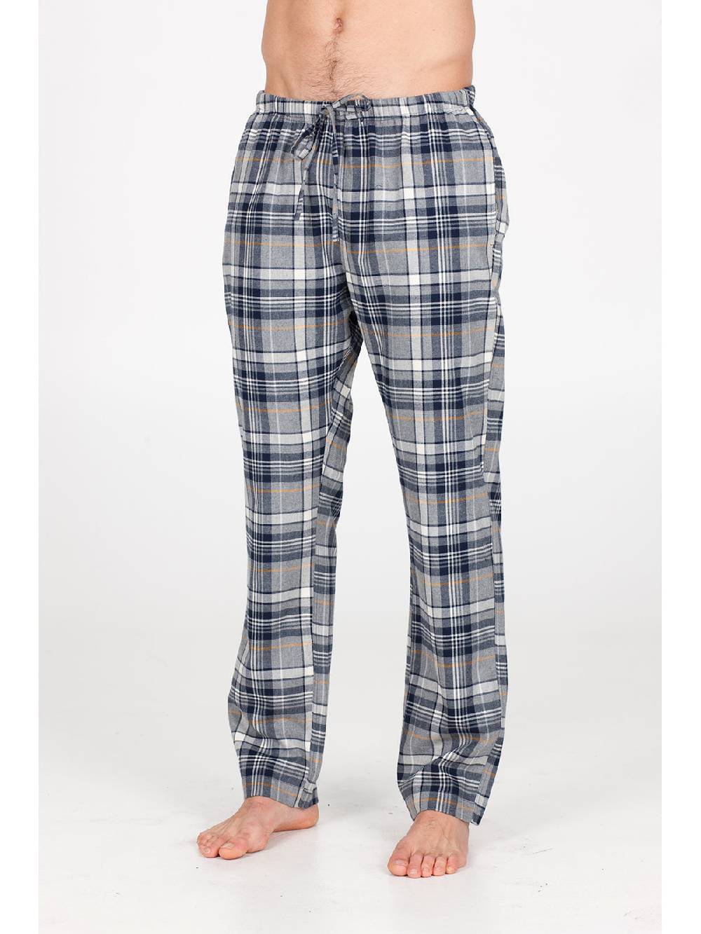 Julipet Pantalone in calda flanella di puro cotone In Vendita