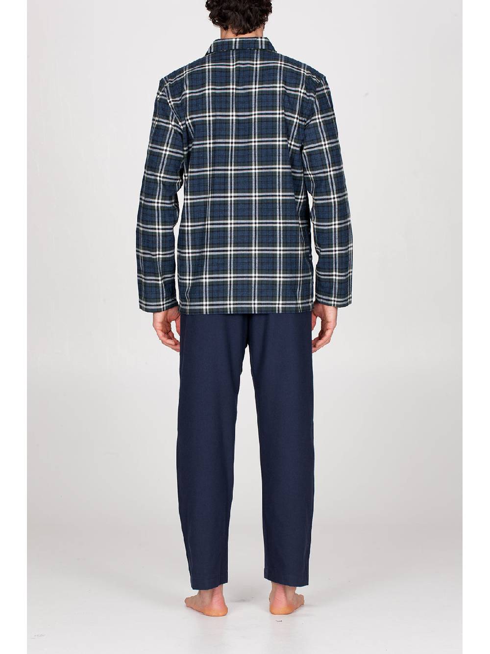 Julipet Pigiama cardigan in calda flanella di puro cotone Promozione Limitata