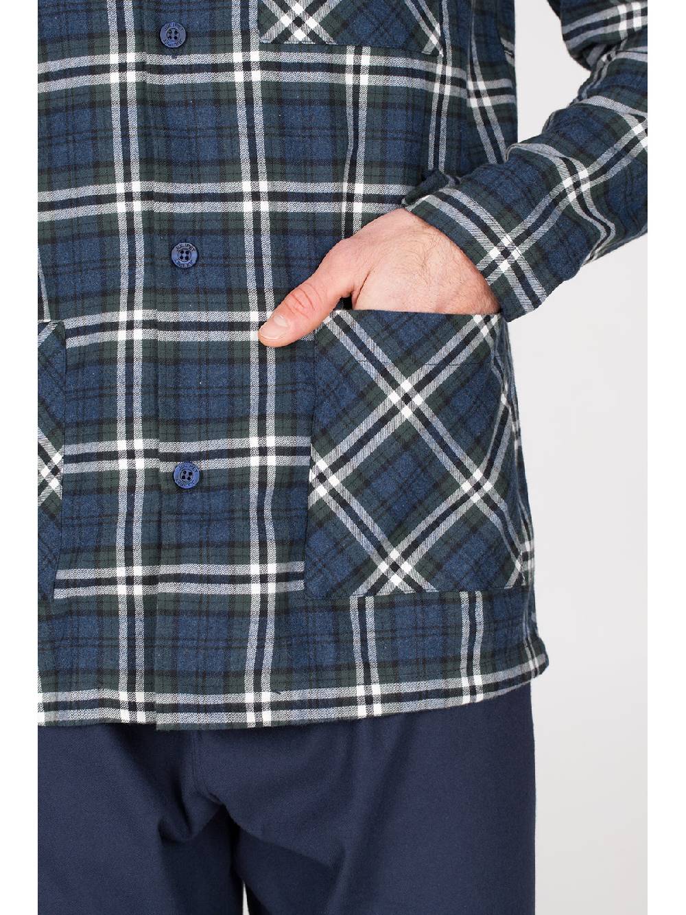 Julipet Pigiama cardigan in calda flanella di puro cotone Promozione Limitata