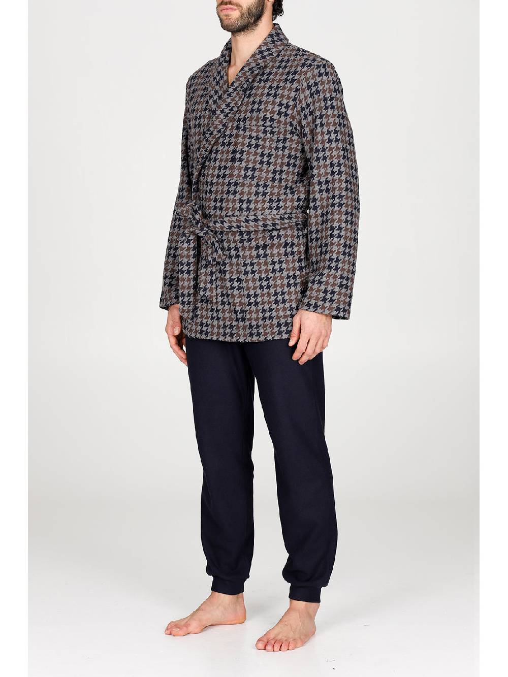 Julipet Giacca da camera in confortevole jacquard di cotone Shopping Online