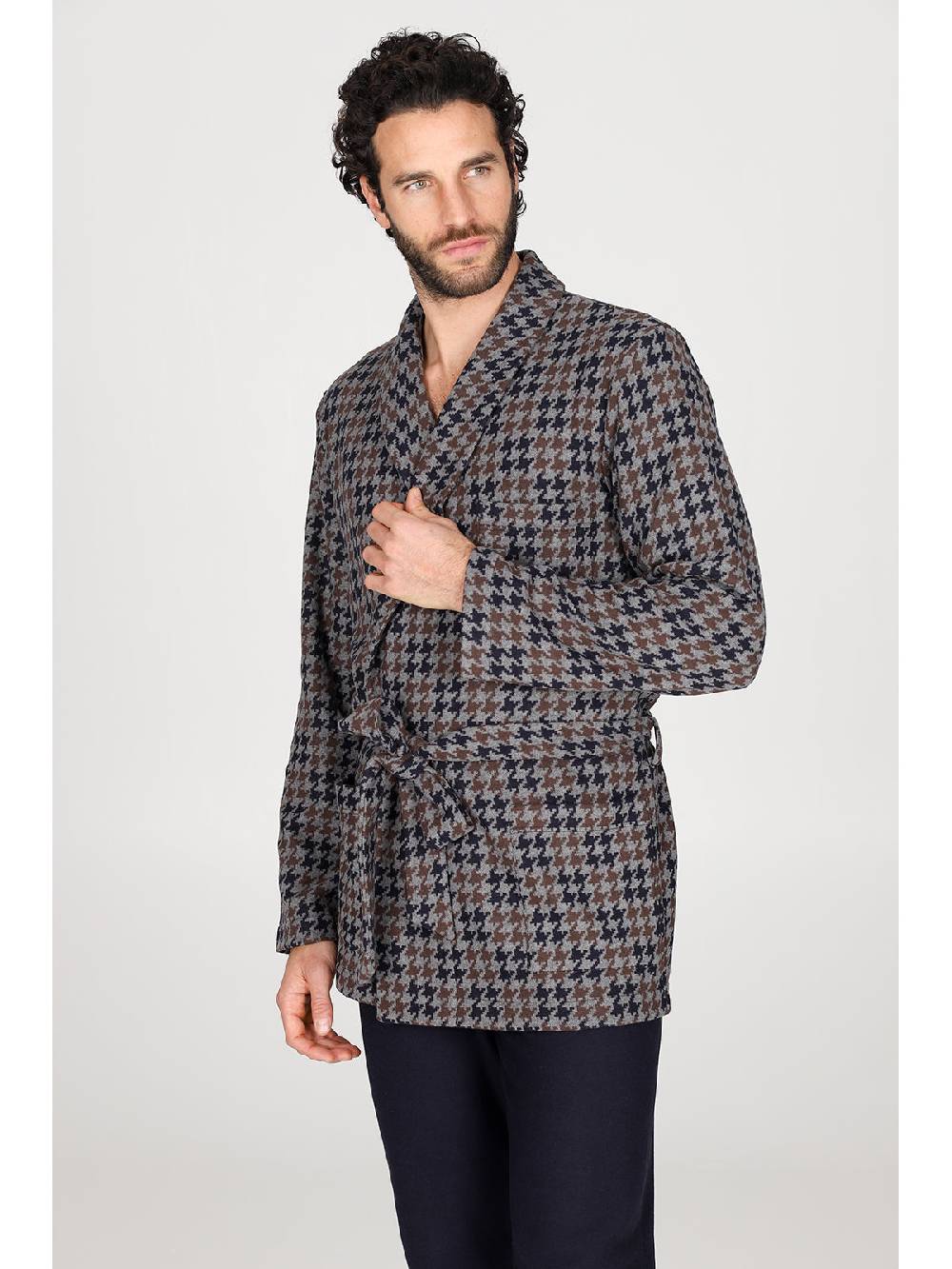 Julipet Giacca da camera in confortevole jacquard di cotone Shopping Online