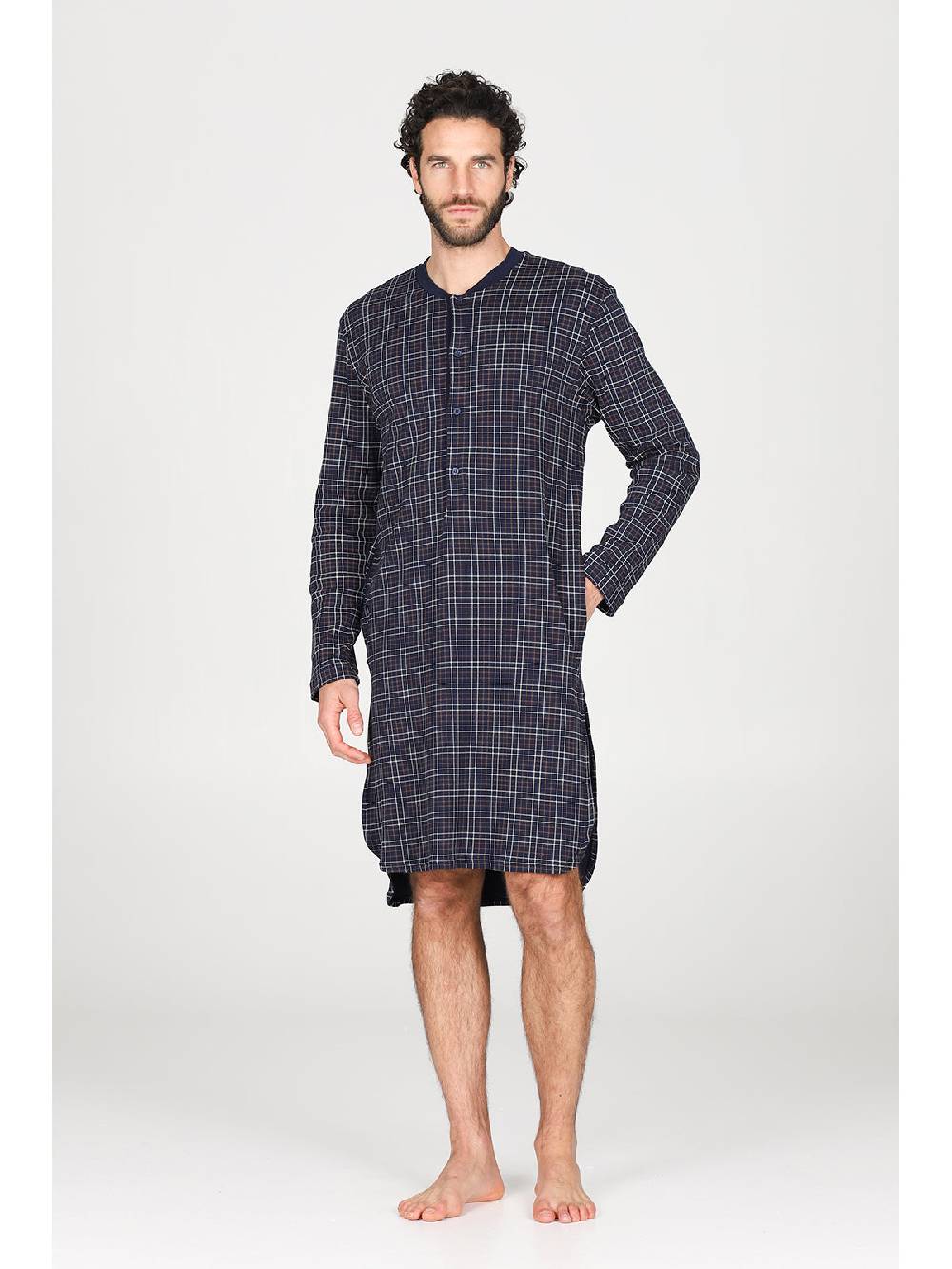 Julipet Camicia da notte in caldo interlock di puro cotone Convenienza