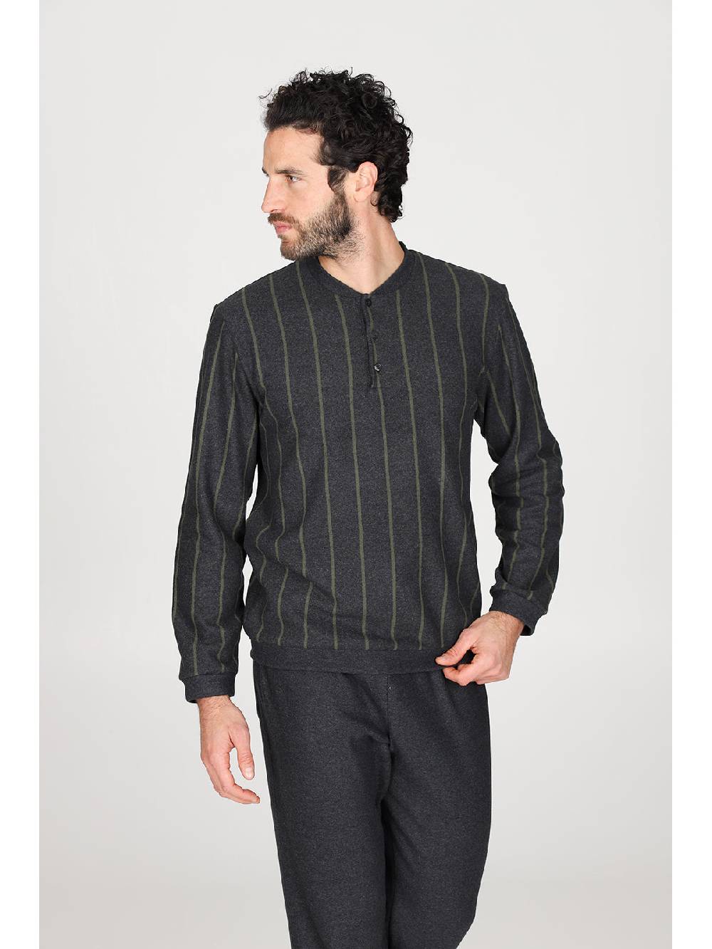 Julipet Pigiama serafino in confortevole jacquard di cotone Hotsell