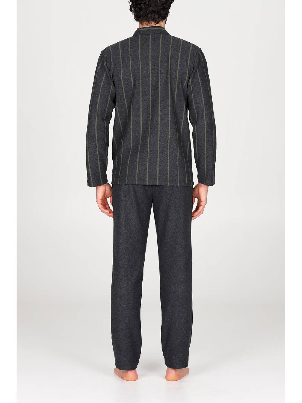Julipet Pigiama cardigan in confortevole jacquard di cotone Saldi Di Fabbrica