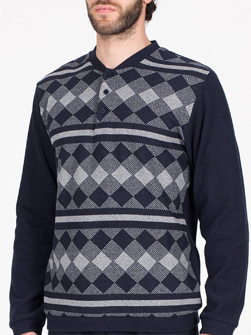 Julipet Pigiama in caldo jacquard di cotone Outlet