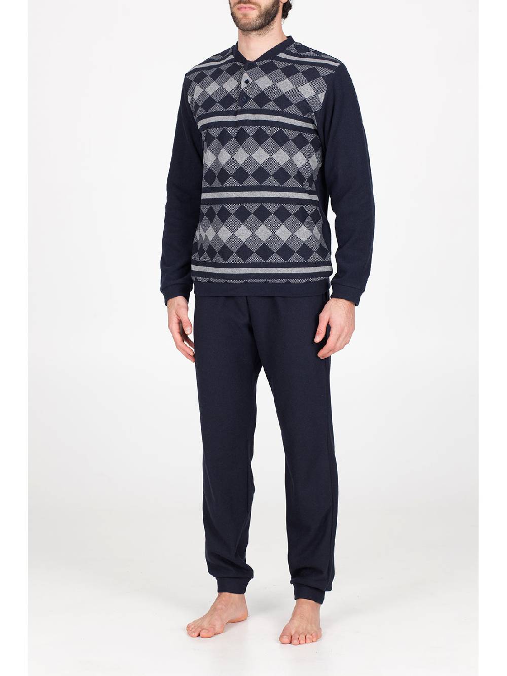 Julipet Pigiama in caldo jacquard di cotone Outlet