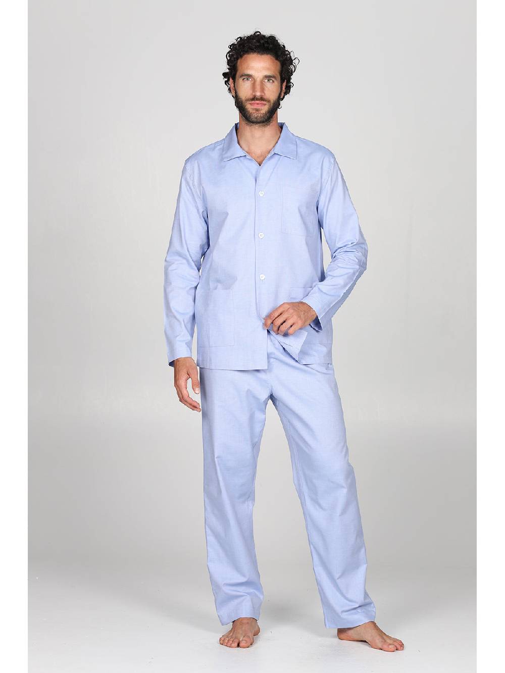 Julipet Pigiama cardigan in pregiato popeline, vestibilità impeccabile Offerte speciali