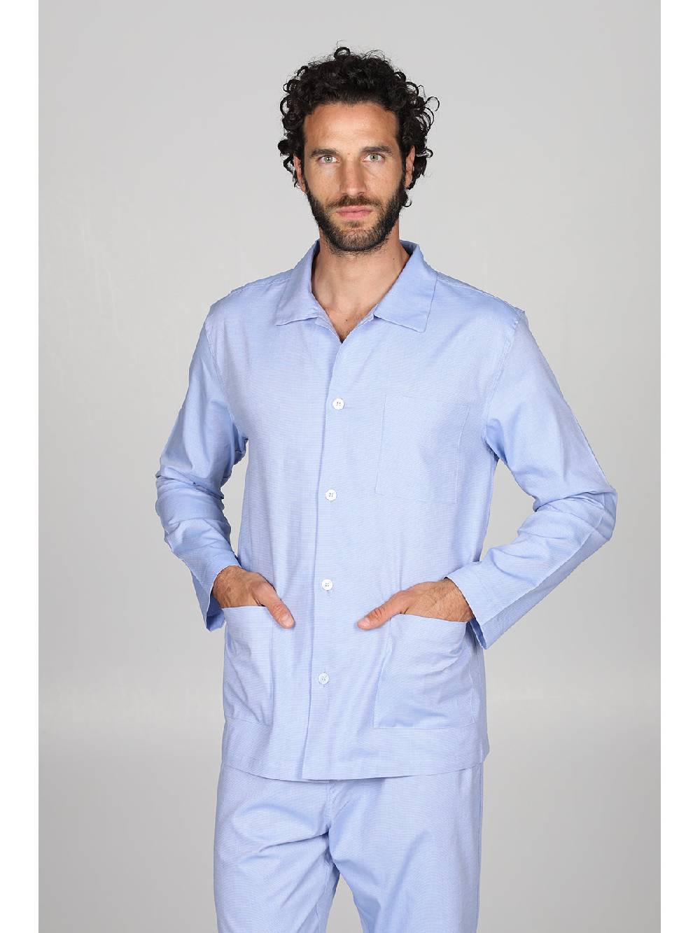 Julipet Pigiama cardigan in pregiato popeline, vestibilità impeccabile Offerte speciali