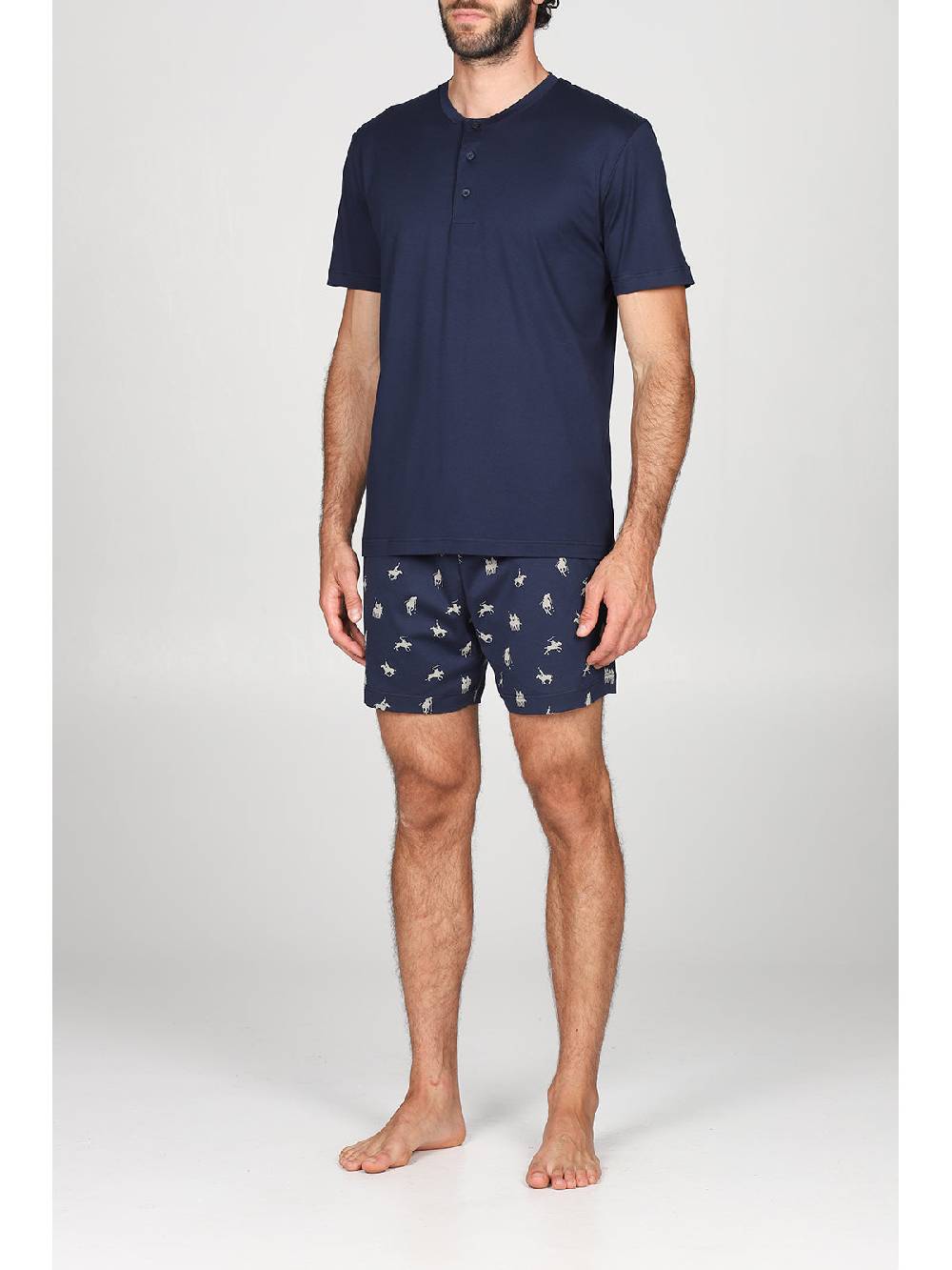 Julipet Pigiama corto in leggerissimo e confortevole puro cotone disegno " sport polo" Shopping Online