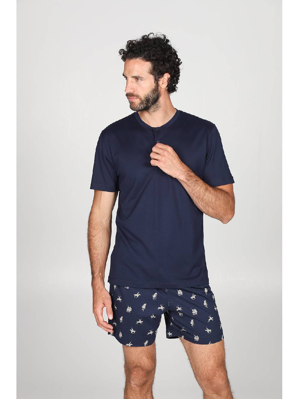 Julipet Pigiama corto in leggerissimo e confortevole puro cotone disegno " sport polo" Shopping Online