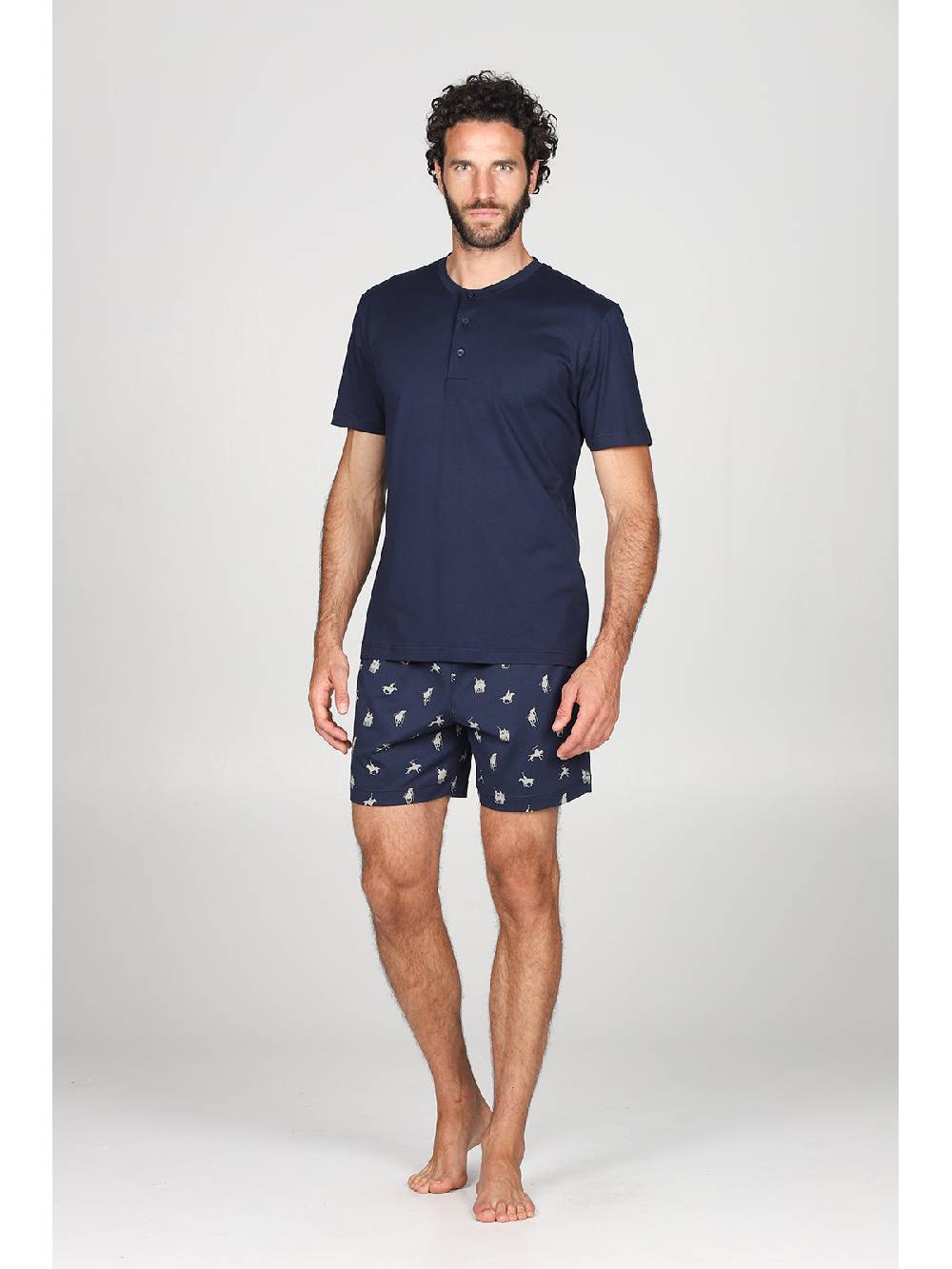 Julipet Pigiama corto in leggerissimo e confortevole puro cotone disegno " sport polo" Shopping Online