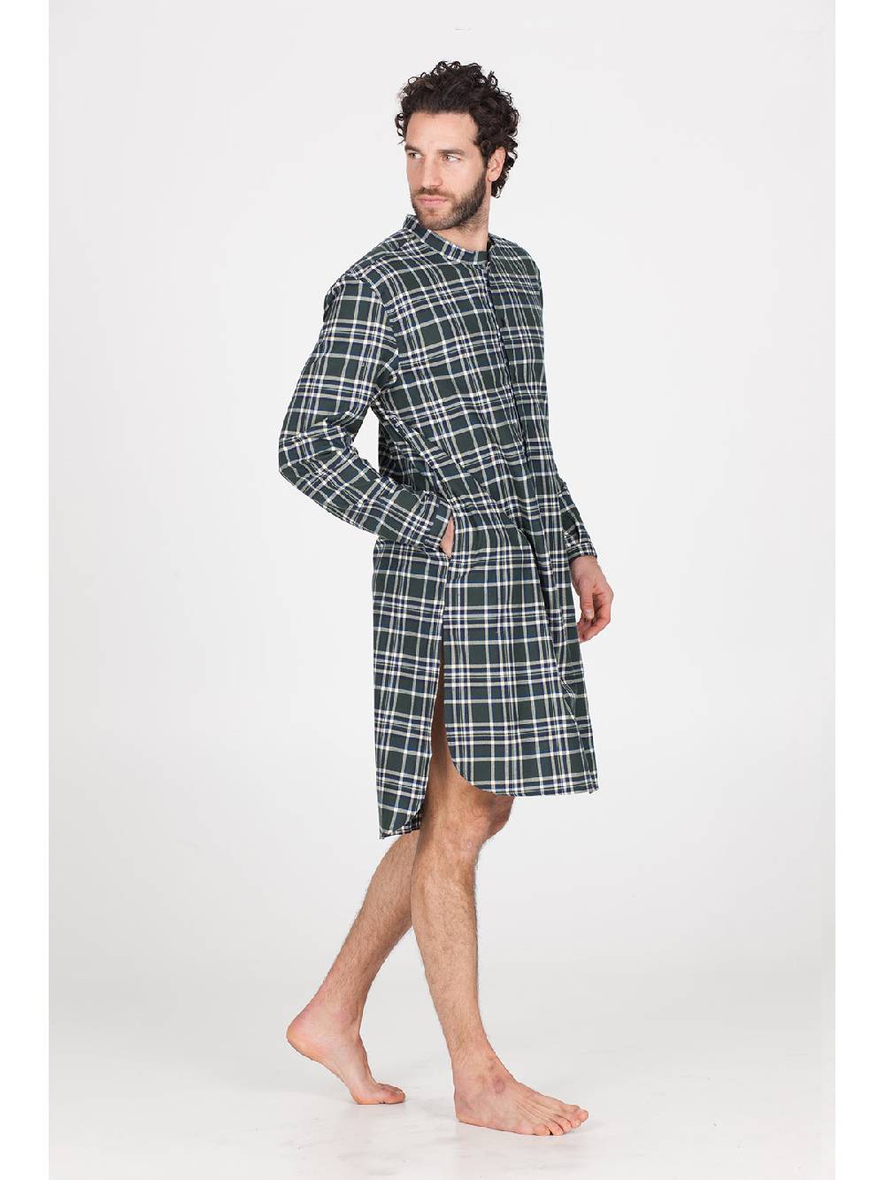 Julipet Camicia da notte in calda flanella di puro cotone Qualità