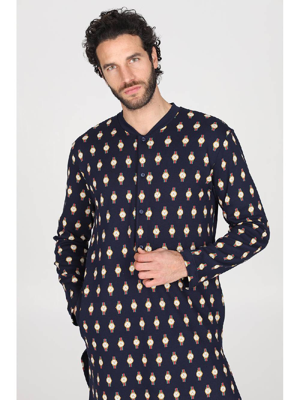 Julipet Camicia da notte Artist Edition, in caldo interlock di puro cotone Shopping Online